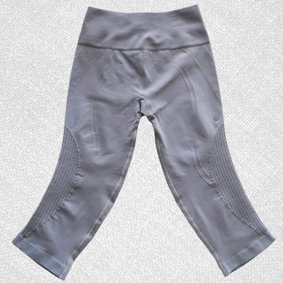 Lululemon Flow & Go Crop High Rise Leggings Battleship Size 6​ - Picture 3 of 10